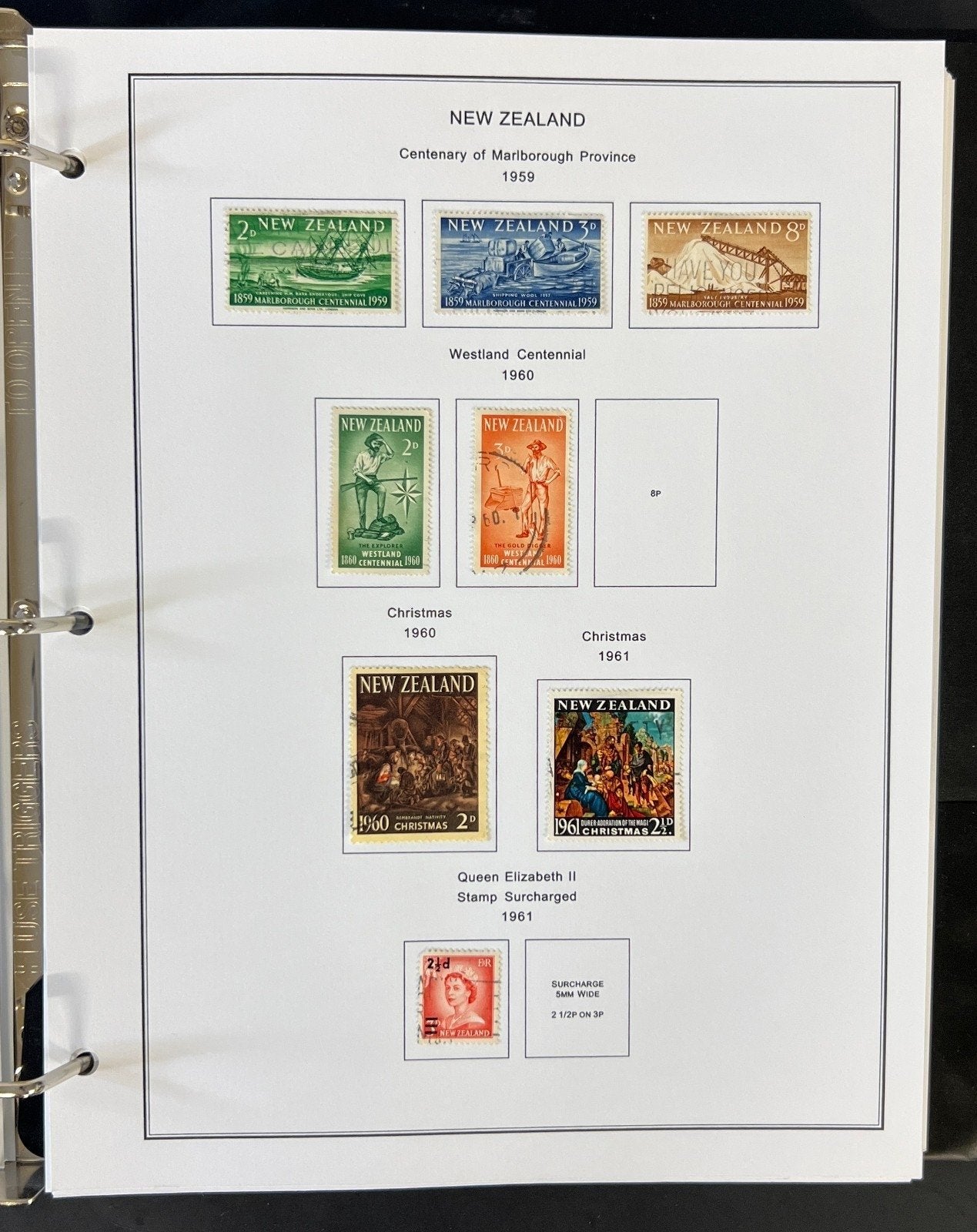 New Zealand Nigeria North Borneo Stamp Collection Album Steiner Pages ZAYIX