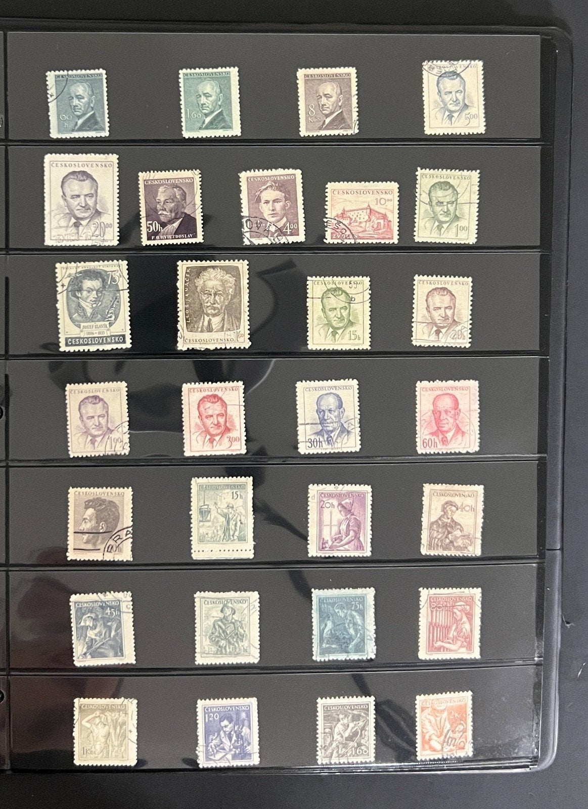 B-F Countries World Wide Stamp Collection 28 Stock Pages Mint & Used ZAYIX