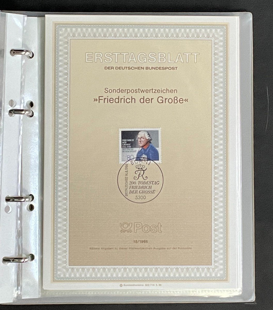 German First day Covers Collection Album 80 Covers FDC 1985-1987 ZAYIX
