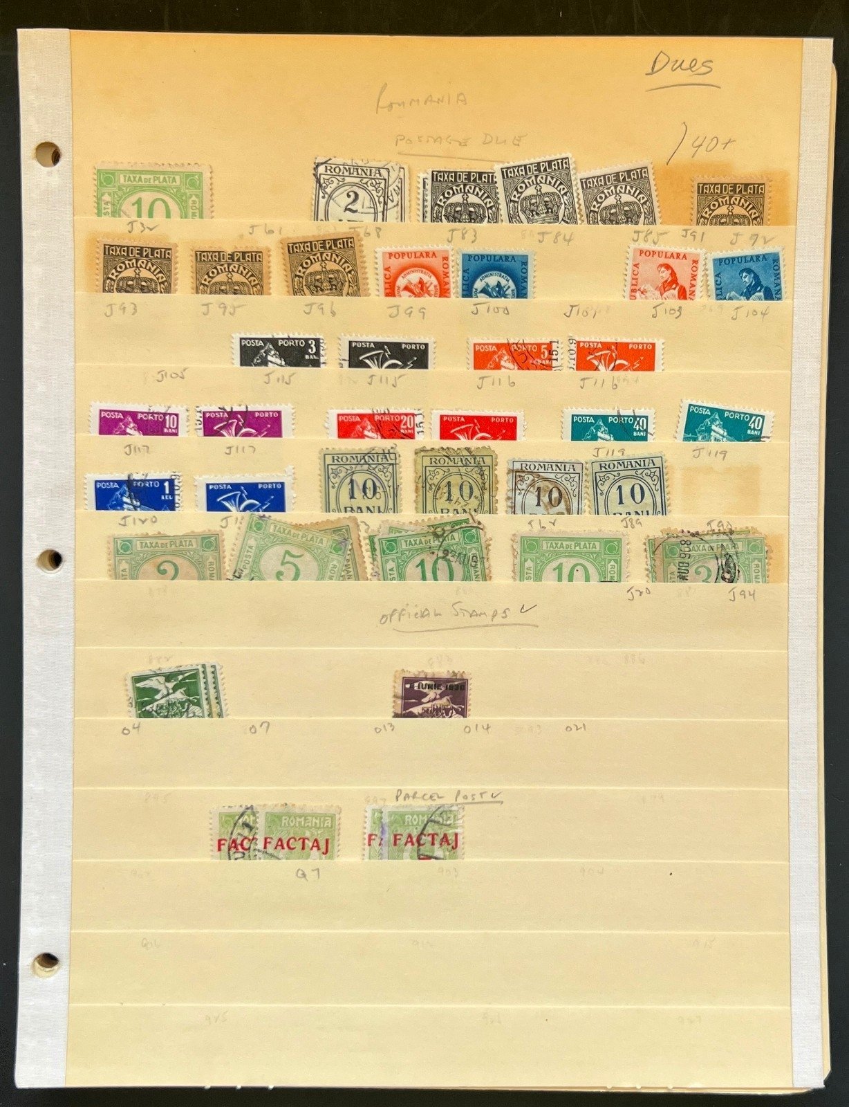 Romania Assorted Stamp Collection 34 Stock Pages Hundreds of Stamps Used ZAYIX