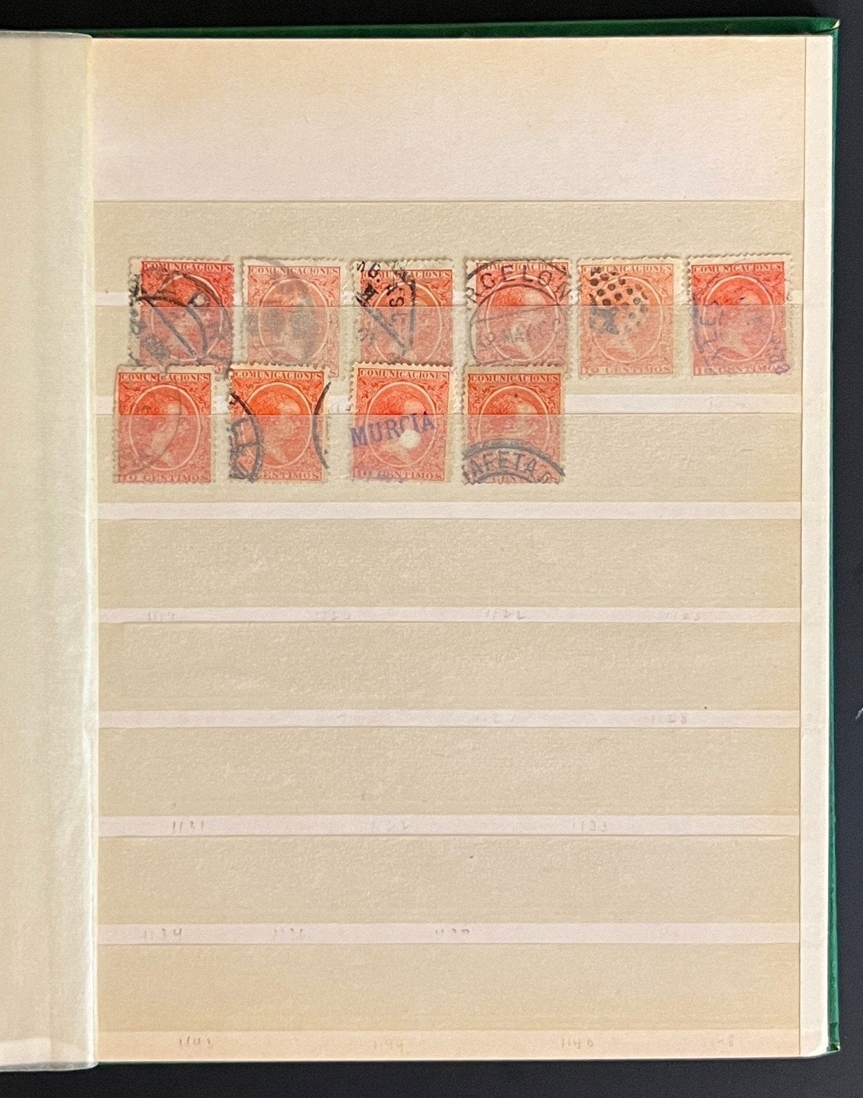 King Alfonso XIII Spain Stamp Collection Stock Book Mint & Used 1888-1889 ZAYIX