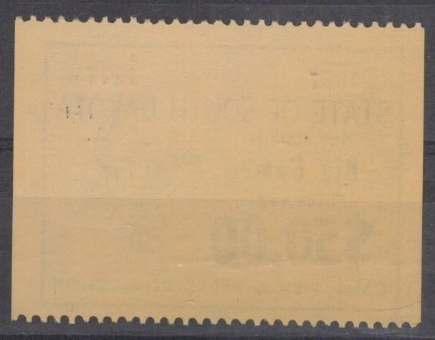 South Dakota SD-BGN19 MNH 1977 $50 Non-Resident Big Game License ZAYIX