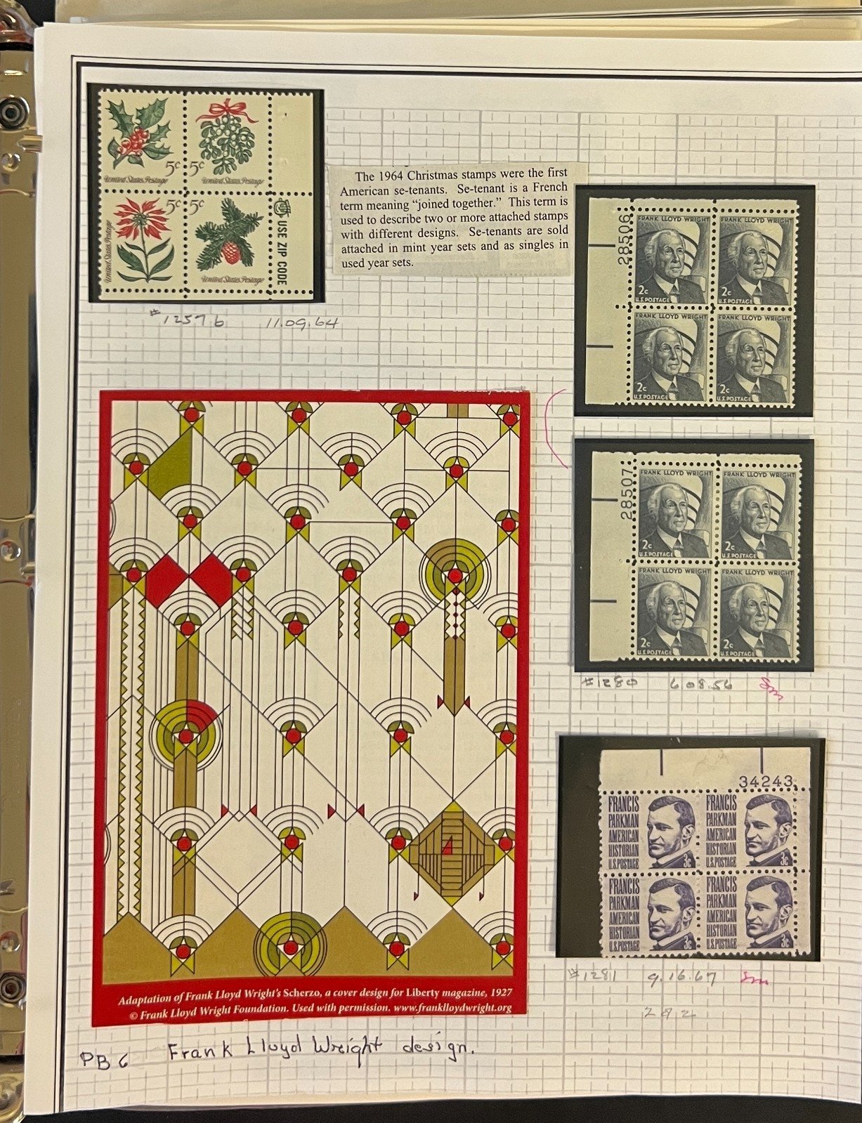 United States Plate Block Stamp Collection Mystic Album Mint & Used ZAYIX
