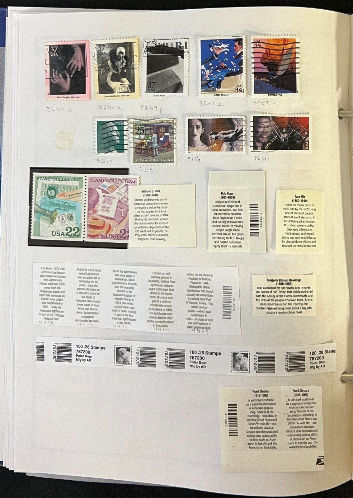 United States Stamp Collection Album Mint & Used ZAYIX