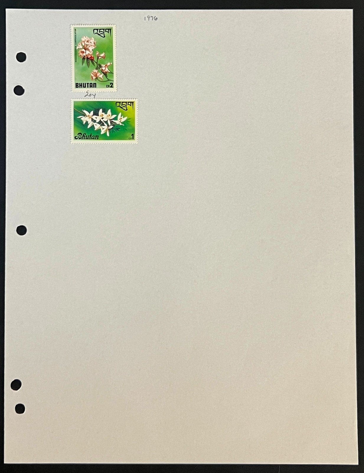 Bhutan Stamp Collection Pages MNH 1964-1976 ZAYIX