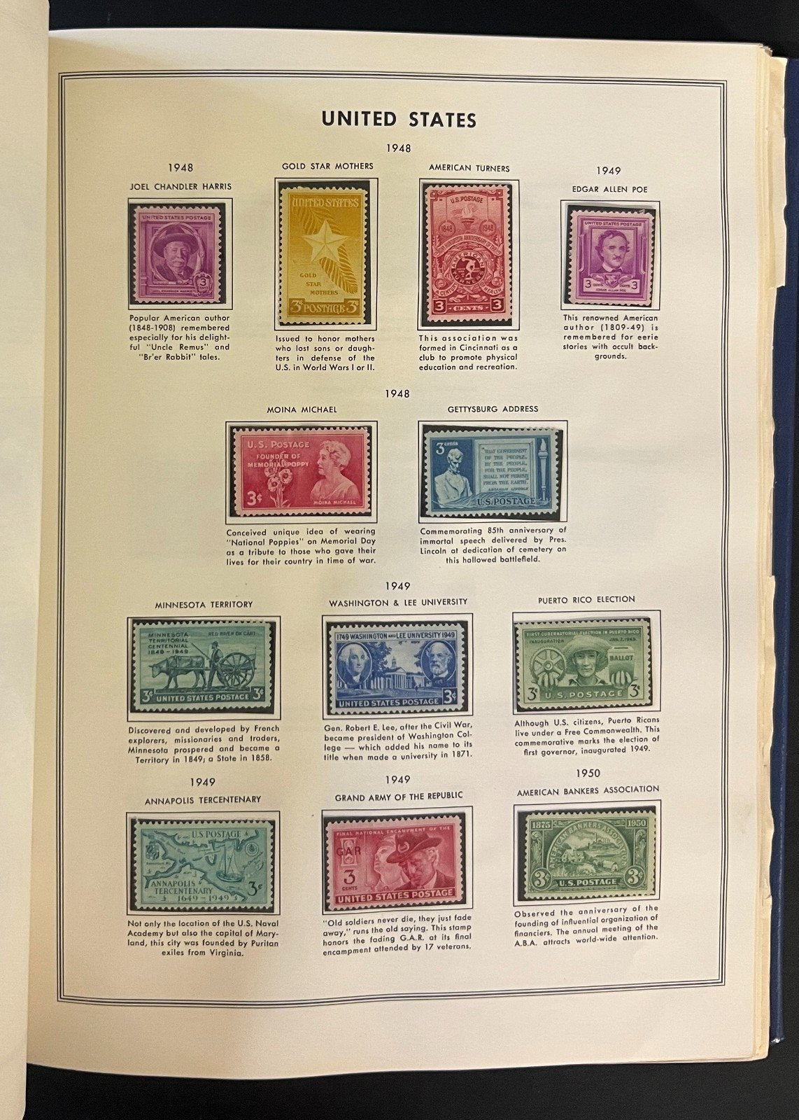 United States 1847-1974 Stamp Collection Harris Album Mint & Used ZAYIX