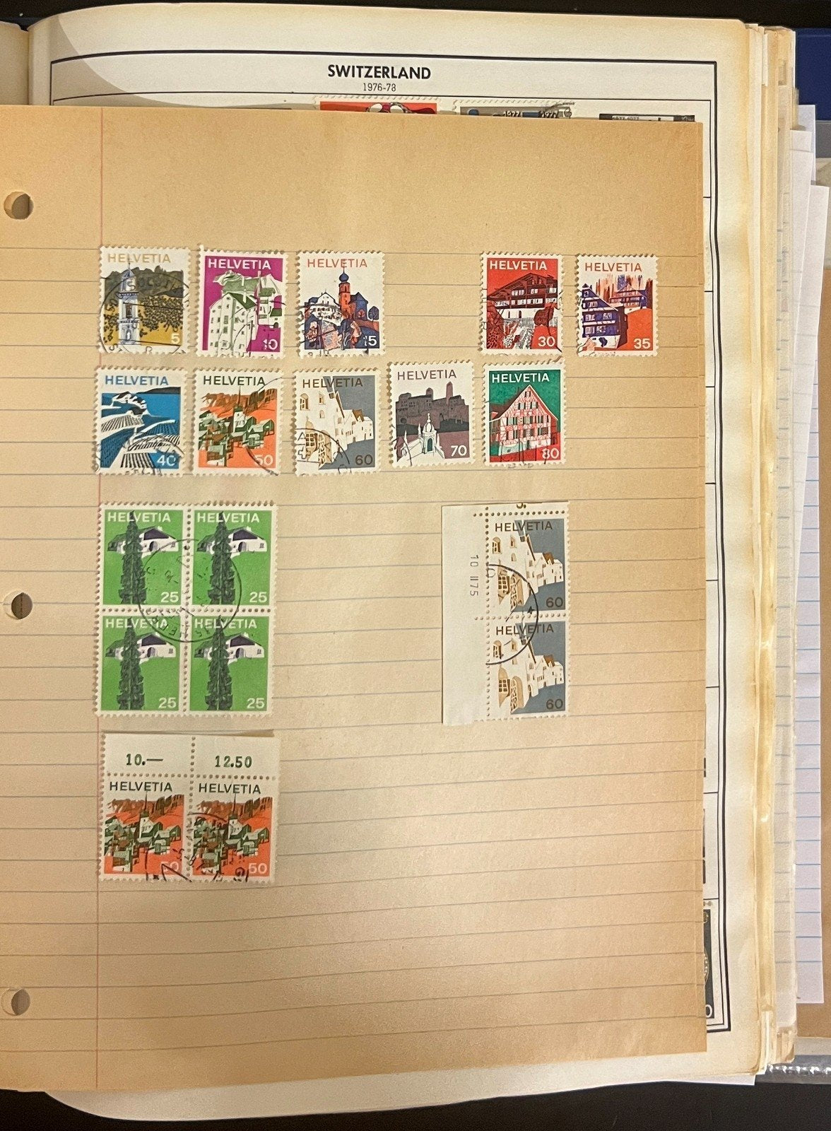 Sweden & Switzerland Stamp Collection Harris Album Thousands Used Stamps ZAYIX