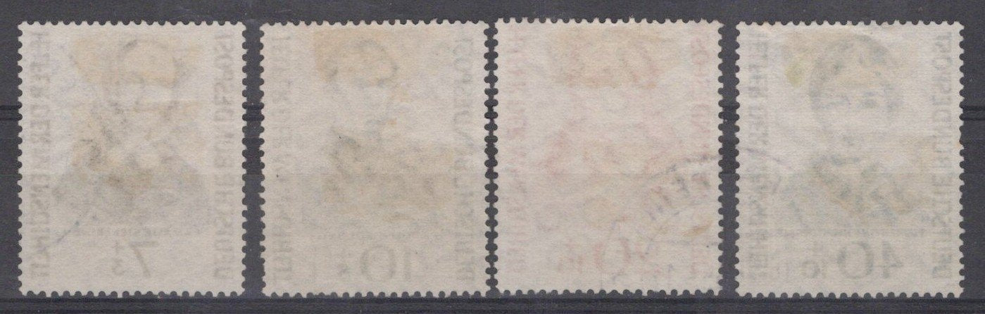Germany 1955 Portraits of Historical Figures Semi-Postal B344-B347 Used ZAYIX