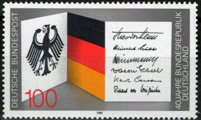 Germany 1577 MNH Natl. Crest Flags Politicians ZAYIX 051023S09M