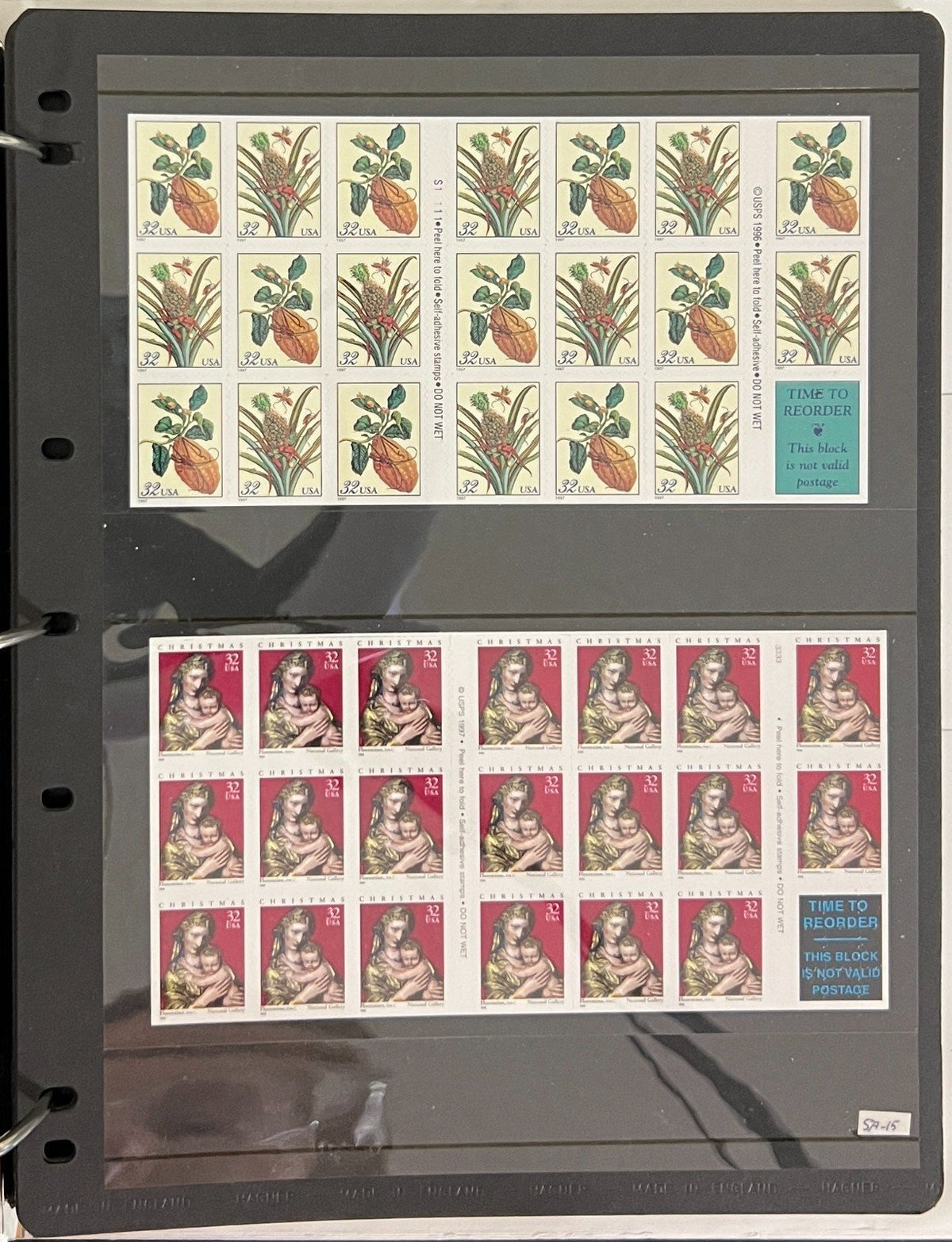 United States Strips, Plate Blocks, & Panes Stamp Collection Album MNH ZAYIX