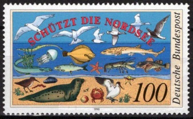 Germany 1598 MNH Nature Environment Marine Life Birds Fish ZAYIX 051023S16