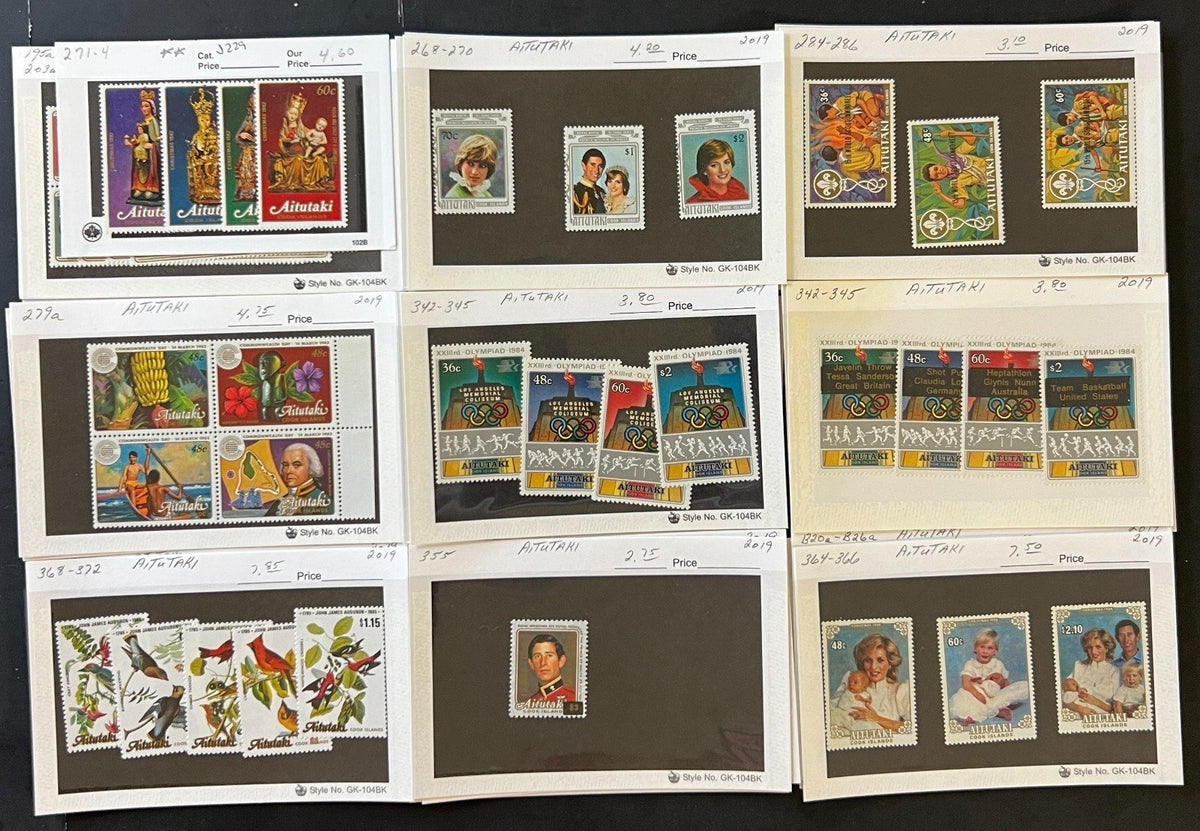 Australia, NZ & Pacific Stamp Collection 1000s of Dealer Cards Mint & Used ZAYIX