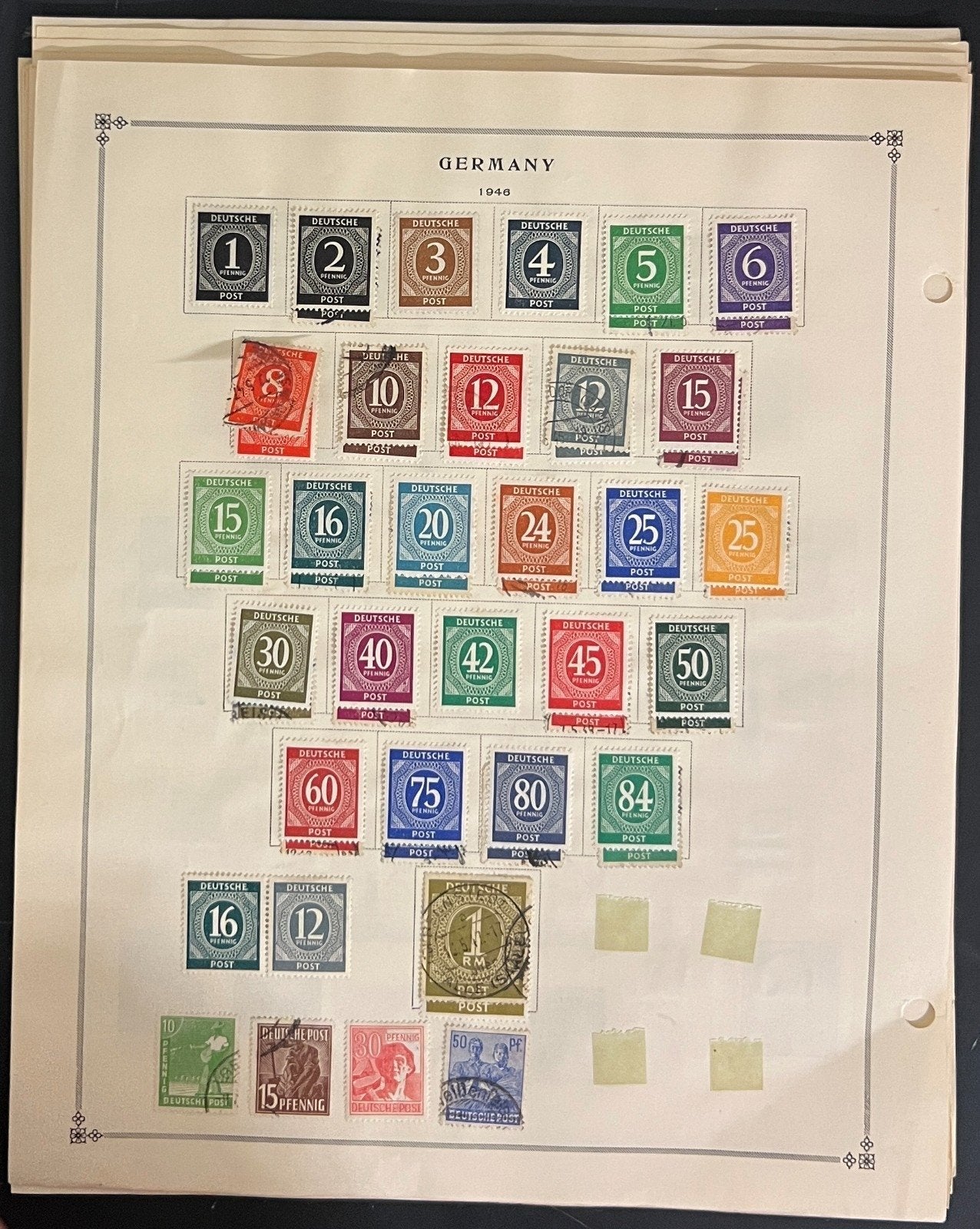 Germany, DDR, & German States Stamp Collection Album Pages Mint & Used ZAYIX