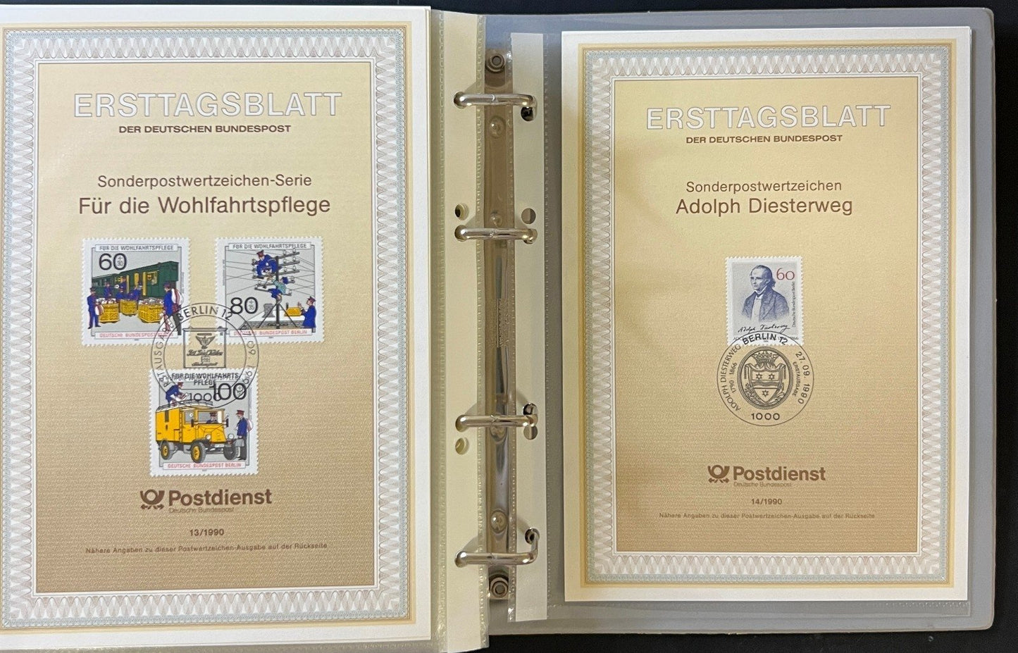 German First day Covers Collection 10 Album Lot Of FDCs 1974-1981 ZAYIX