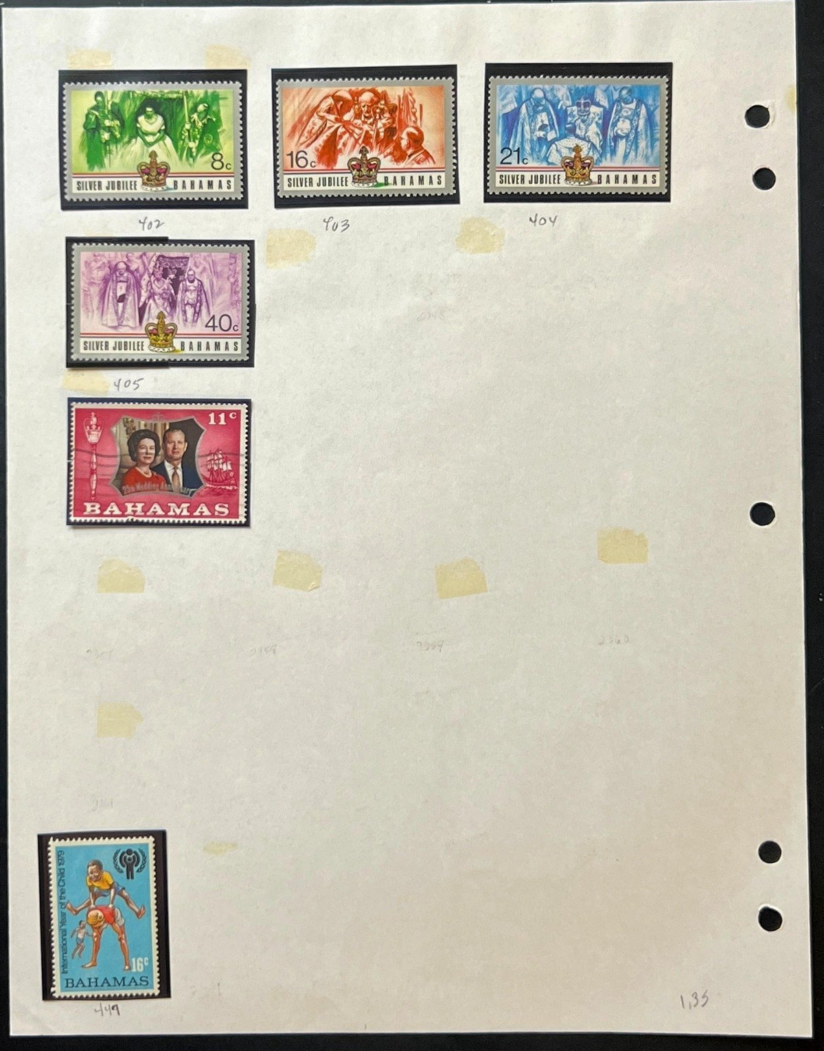 Bahamas Stamp Collection Album Pages Mint & Used 1912-1966 ZAYIX