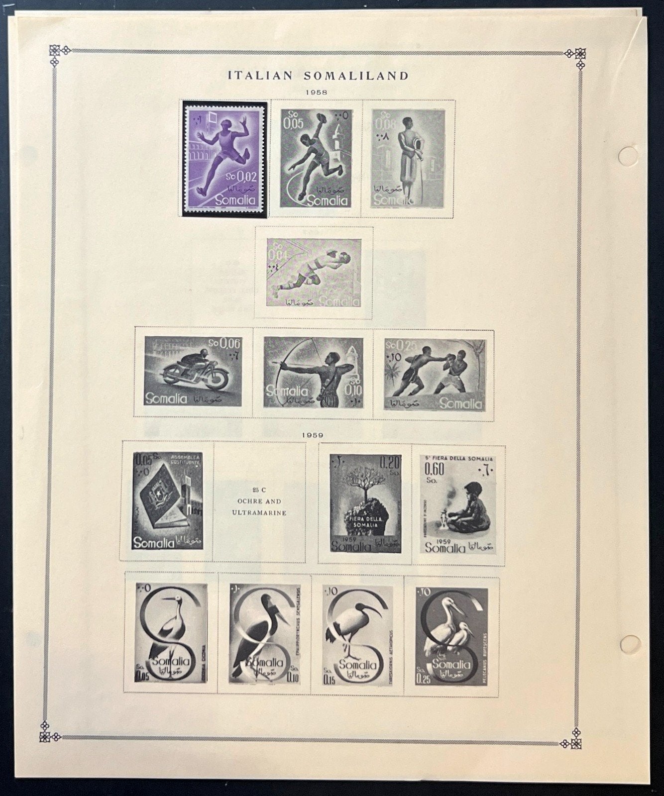 Italian Colonies Stamp Collection Album Pages Mint & Used 1938-1958 ZAYIX