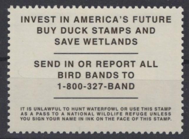 US 2002 Migratory Bird Hunting Conservation $15 Duck Stamp RW69 VF-XF MNH ZAYIX