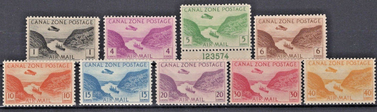 US Canal Zone 1931 Gaillard Cut Air Post Sc# C6-C14 VF MNH ZAYIX