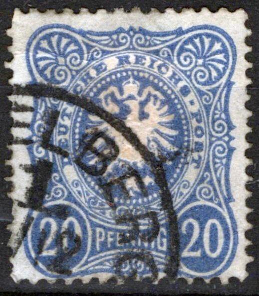 Germany 40 Used 20pf brt ultra Birds Imperial Eagle ZAYIX 042623S173