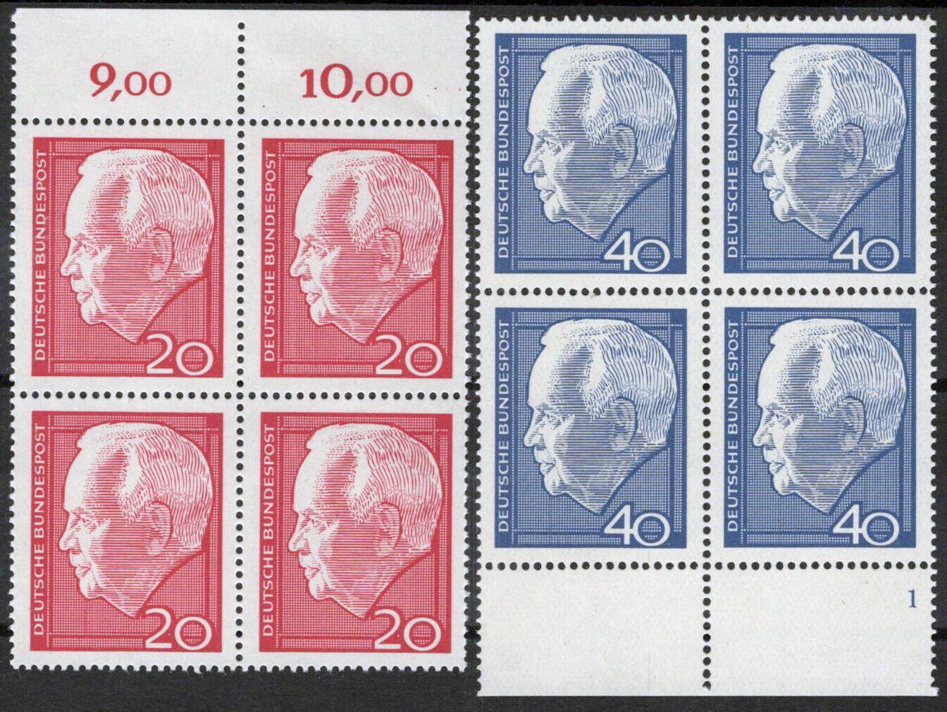 ZAYIX Germany 881-882 MNH President Heinrich Lubke Politician 051023S02