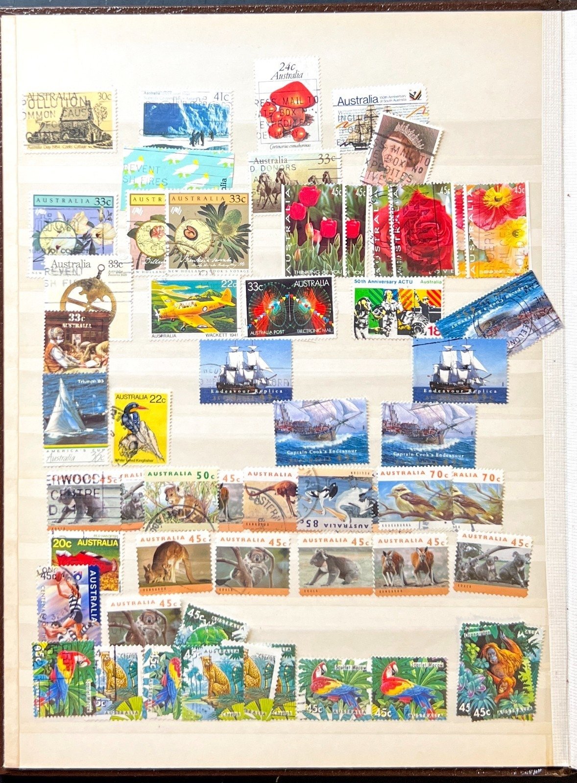 Australia & Antarctic Territory Stamp Collection Stockbook Mint & Used ZAYIX