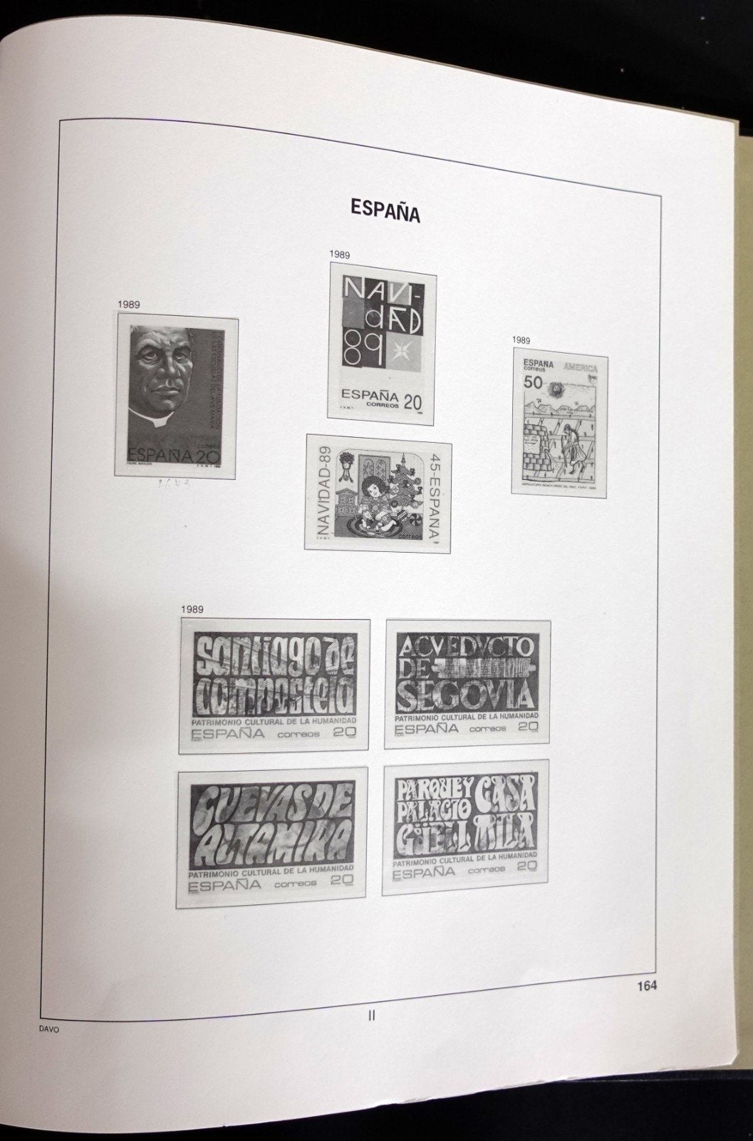 Spain 1974-1989 Davo Hingeless Stamp Album ZAYIX