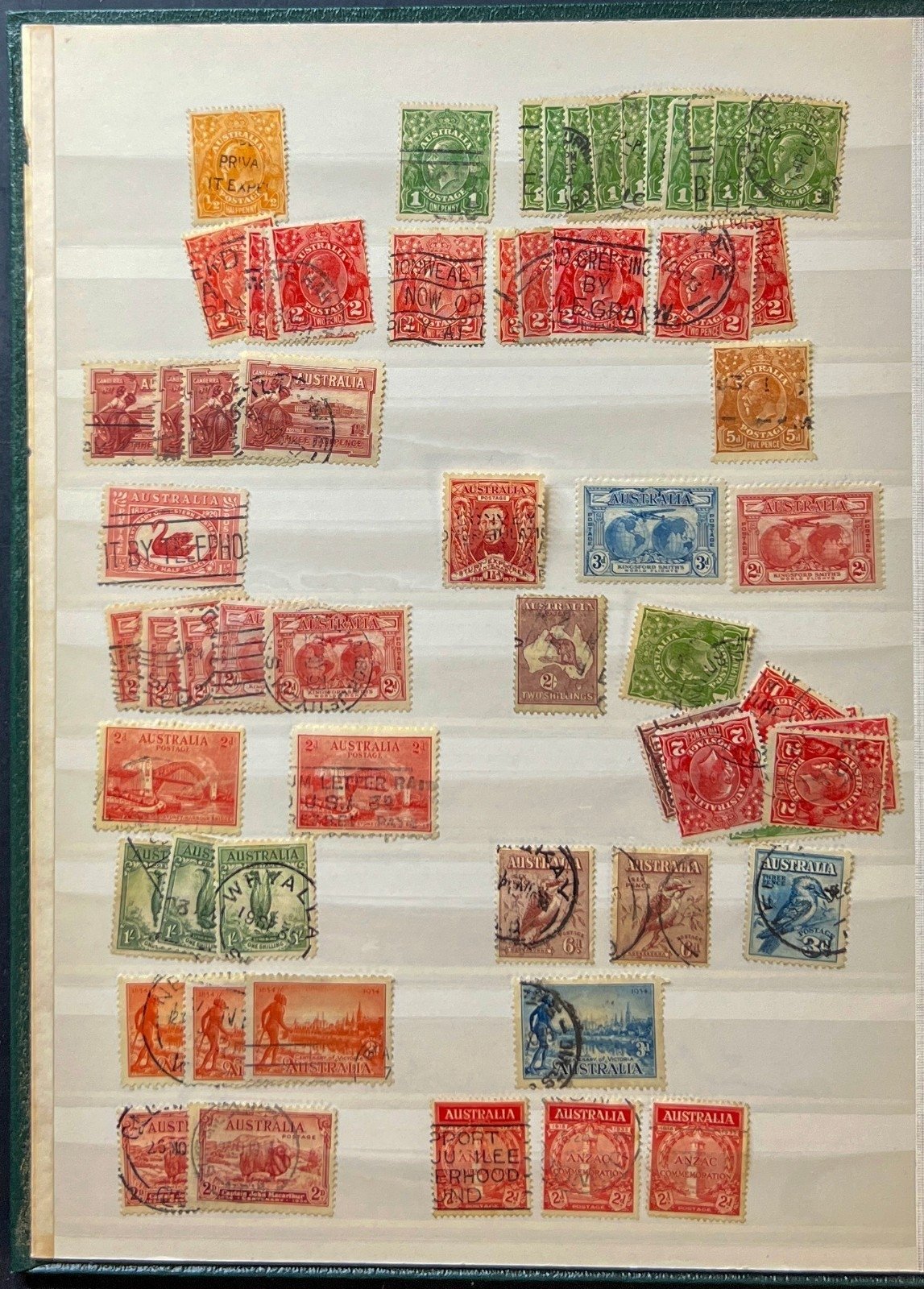 Australia Stamp Collection Lighthouse Stockbook Mint & Used ZAYIX