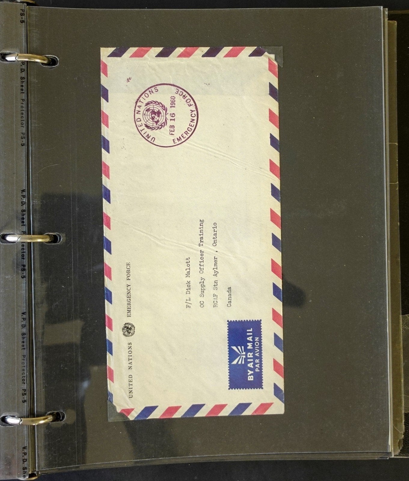 U.N. Forces Airmail & First Day Cover Collection Album 1957-1967 ZAYIX