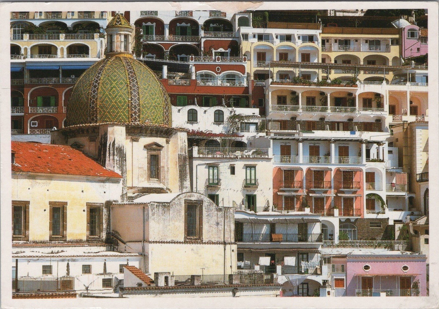 Positano Italy Panoramic City View Postcard ZAYIX 102022PC22