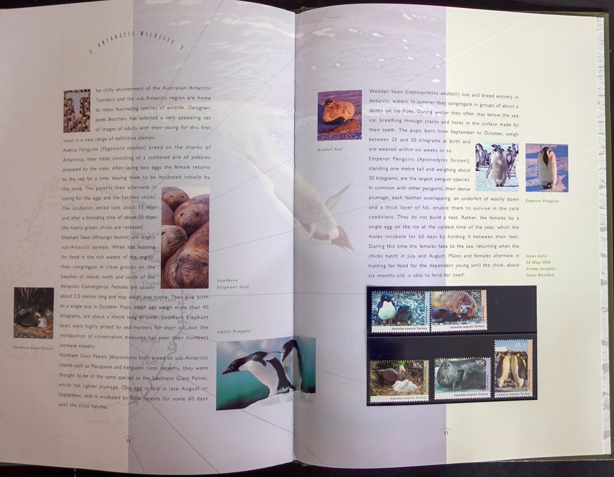 Australia 1992 Yearbook (MNH) Collection Of Australian Stamps ZAYIX