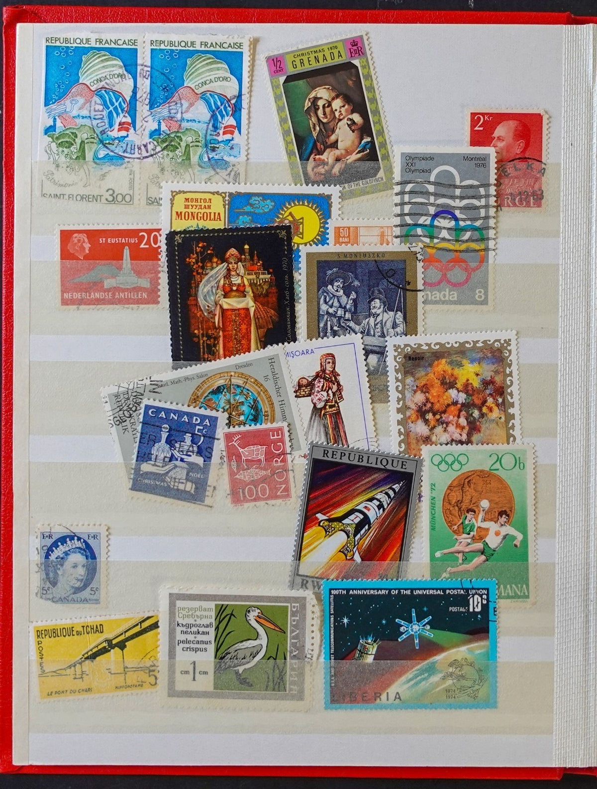 World Wide Stamp Collection Lighthouse Stockbook 16 Pages Mint & Used ZAYIX