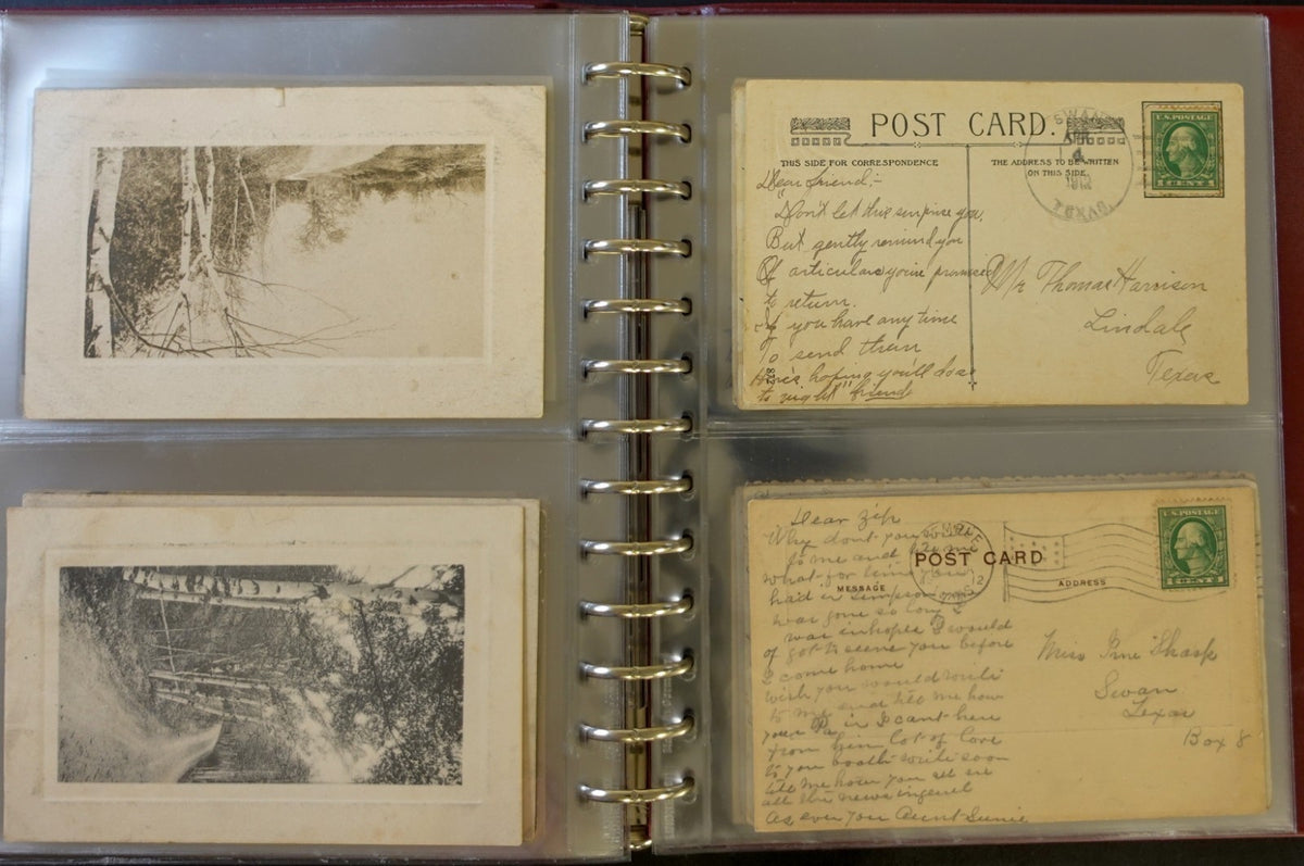 Postal History Of Texas Families Postcard & Cover Collection Album ZAYIX