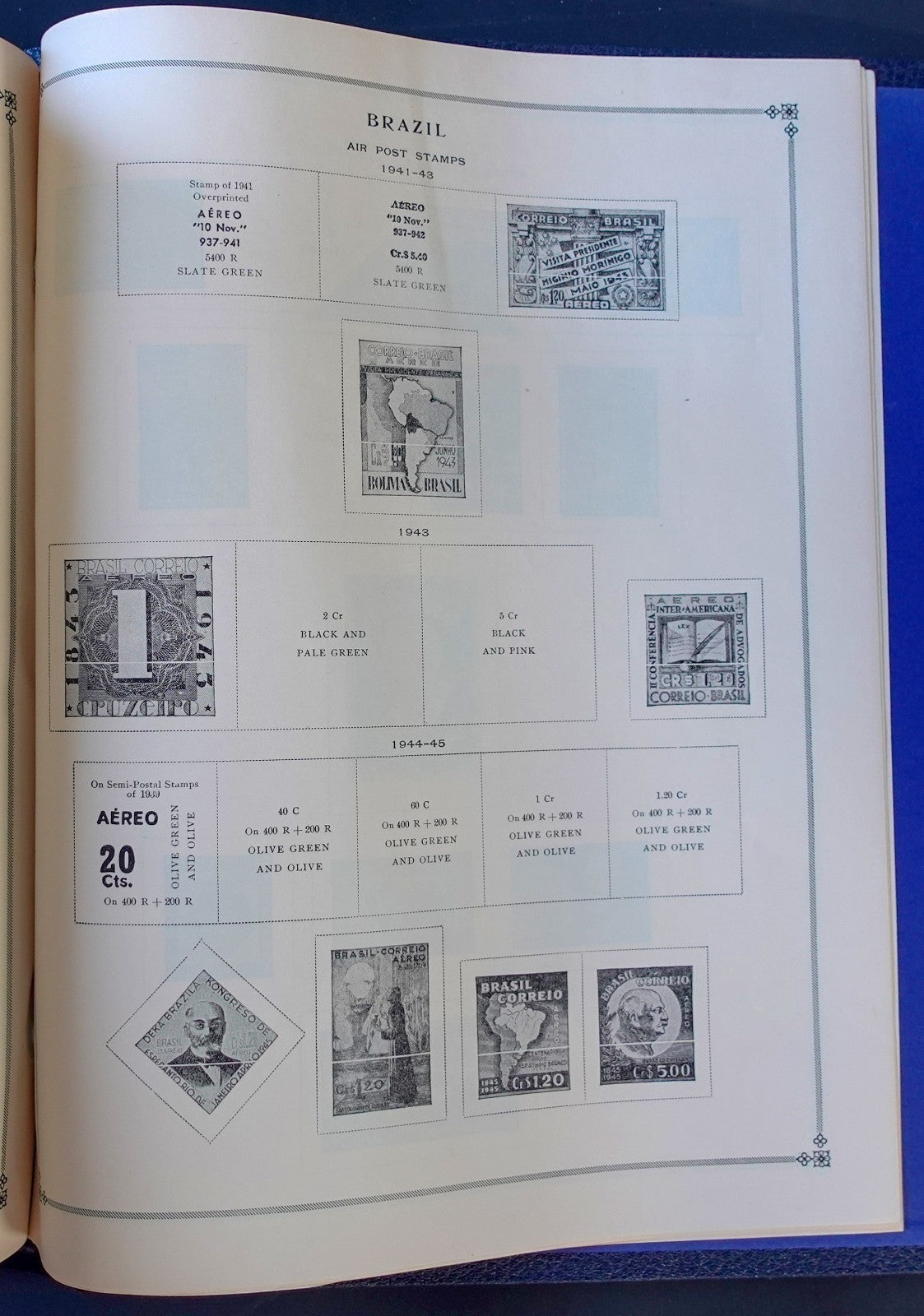 A-Brazil & Spain-End Scott International Postage Stamp Album ZAYIX
