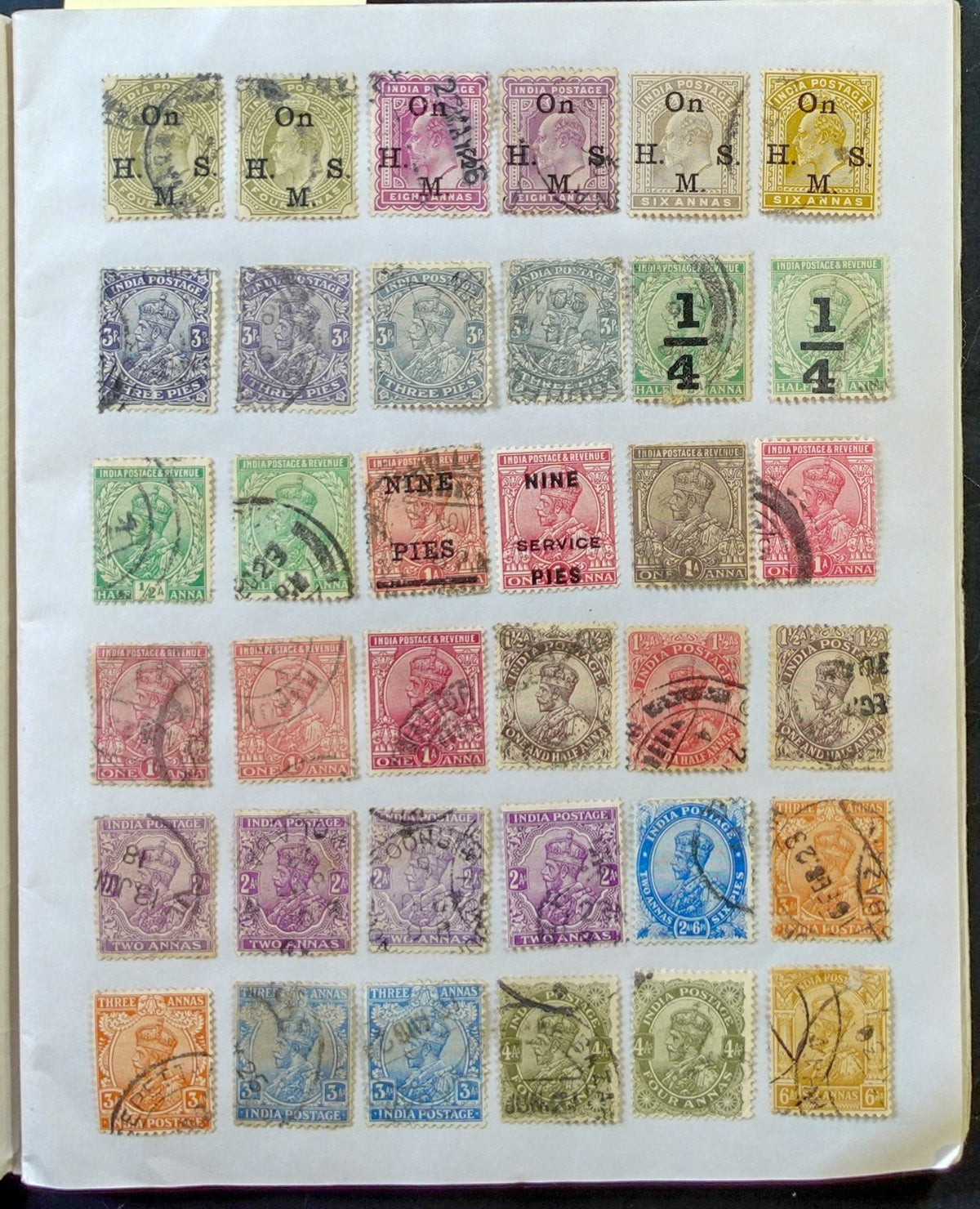 India Stamp Collection Stock Book Mint & Used ZAYIX