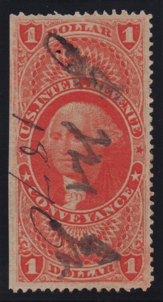 U.S. R66c Conveyance Red Partially Perforated 1$ Used VF 1862-1871 ZAYIX