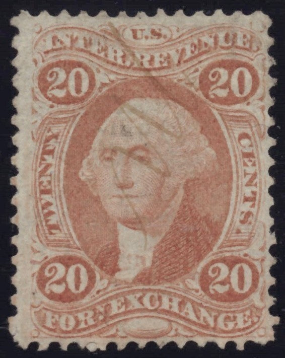 U.S. R41c Foreign Exchange Red Perforated 20-Cent Used VF 1862-1871 ZAYIX