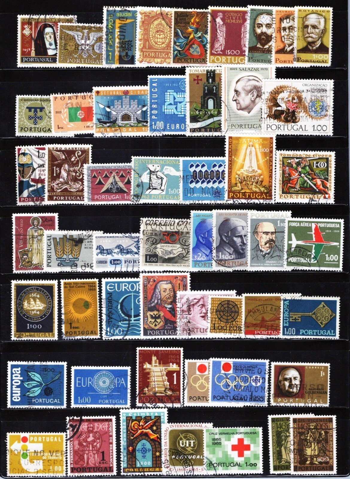 Portugal 52 Different Used Commemoratives Nice Collection ZAYIX 111422S39M