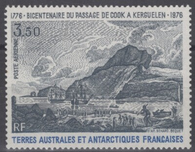 FSAT TAAF C46 MNH Captain Cook's Ship Passes Kerguelens ZAYIX FSA-S0197M