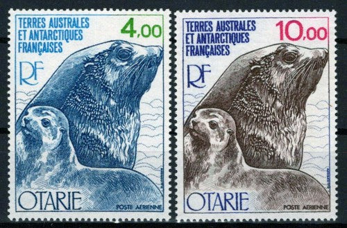 FSAT TAAF C47-C48 MNH Sea Lion and Cub, Marine Life ZAYIX FSA-S0199M