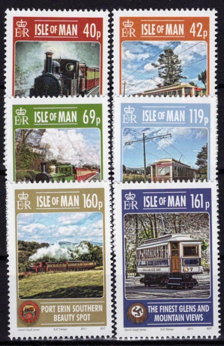 Isle of Man 1575-1580 MNH Railways Trains Locomotives ZAYIX 073123SM28M