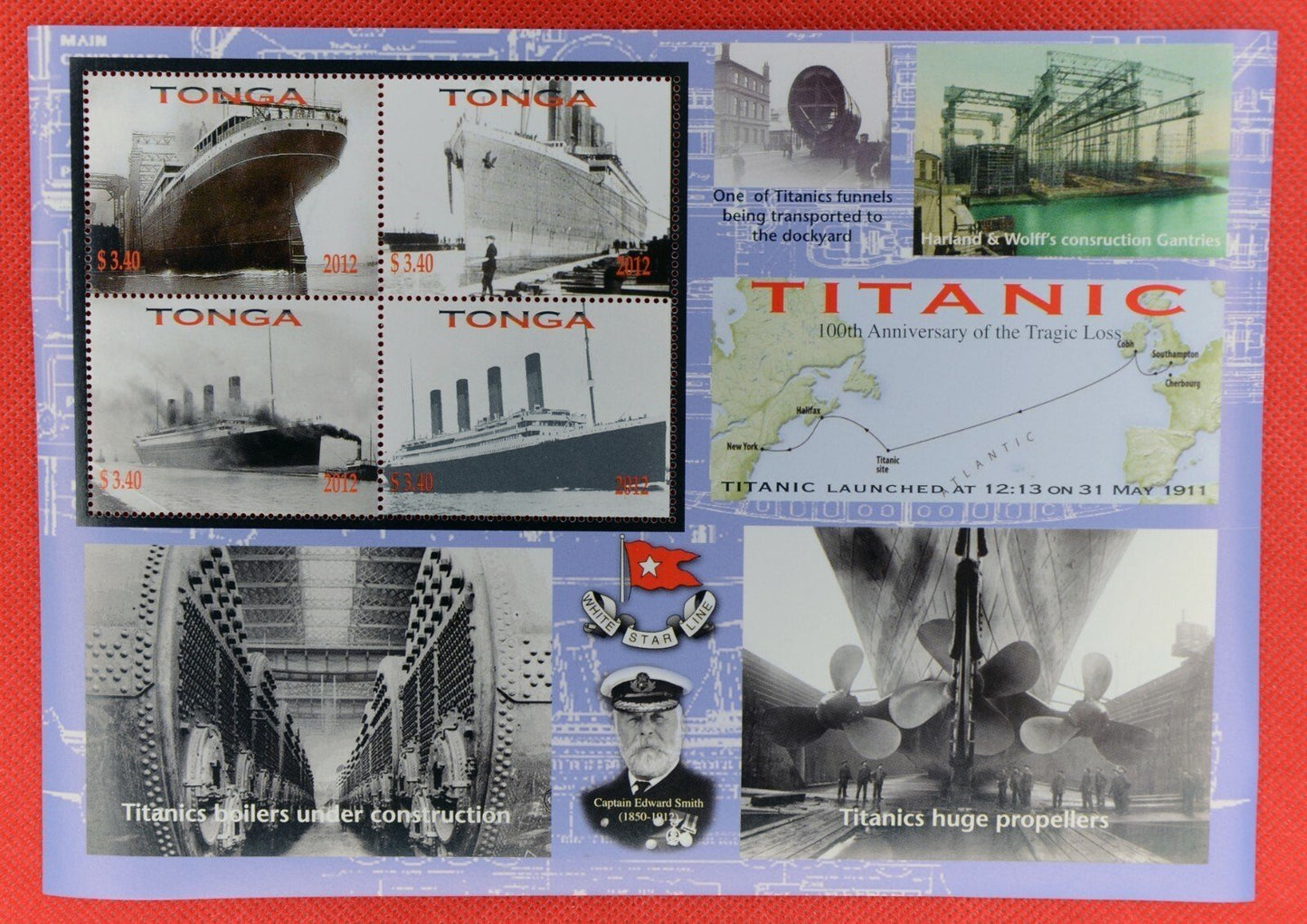 2012 Tonga 1178-1179 MNH Sinking of the Titanic Ships ZAYIX 072122SL03M