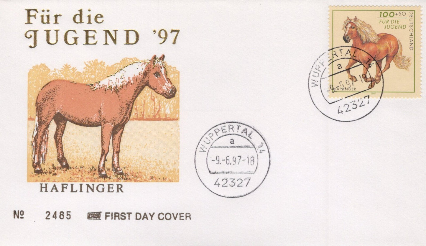 Germany B813-B817 FDC Draft Horses Zayix Stamps ZAYIX 0125M0174