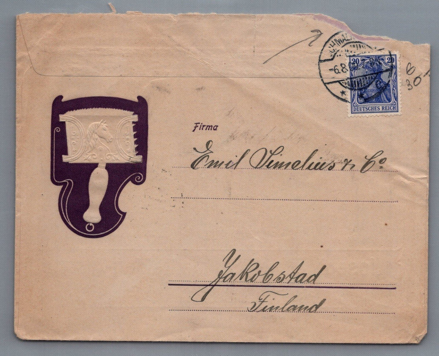 Germany Advertising Cover Horses ZAYIX 0125M0177