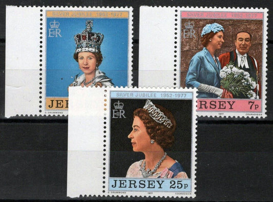 Jersey 168-170 MNH Queen Elizabeth II Silver Jubilee ZAYIX 090722S117