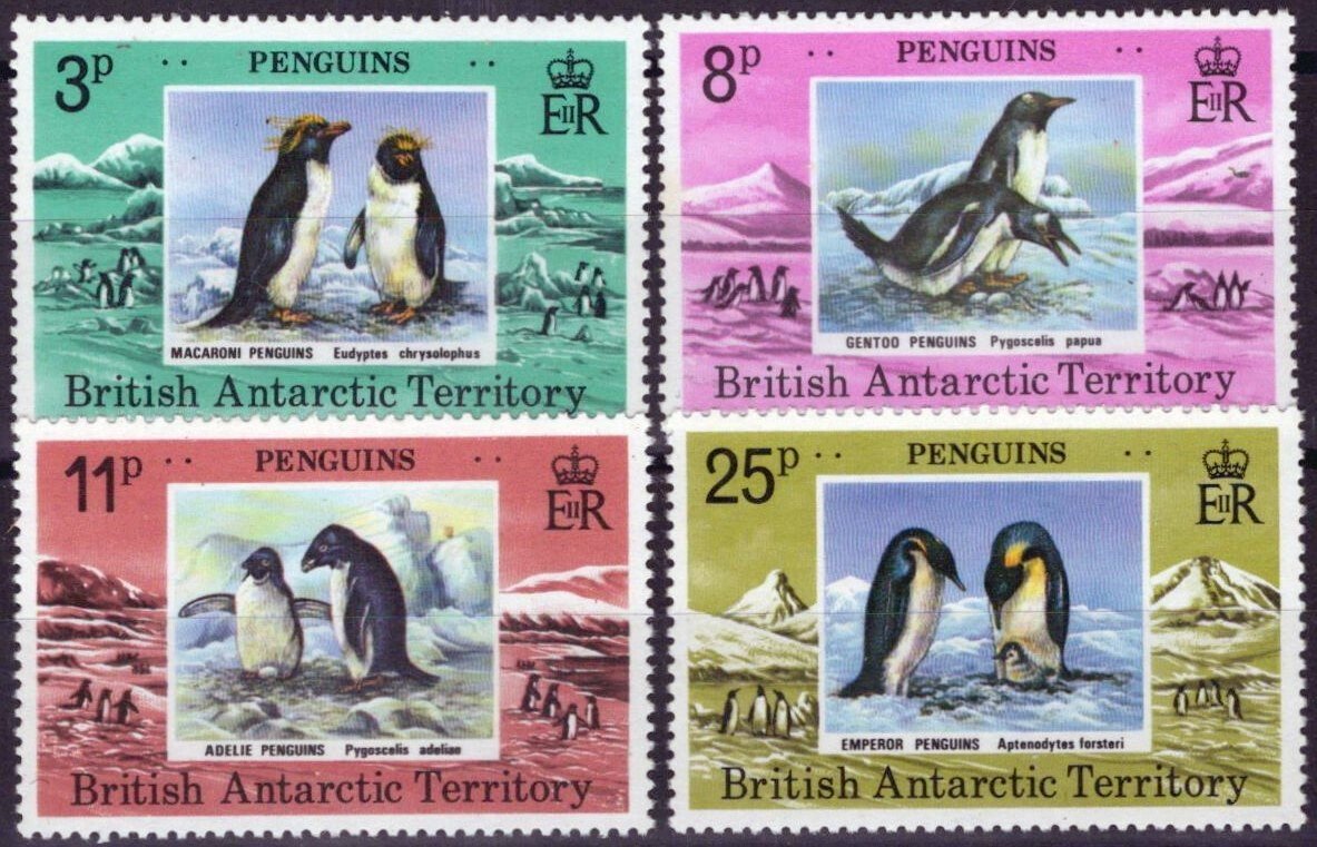 British Antarctic Territory BAT 72-75 MNH Penguins Polar ZAYIX 041123S26M