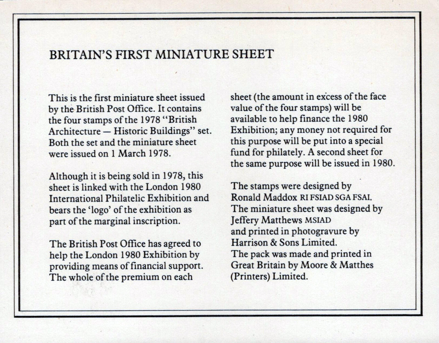 Great Britain 834a MNH Architecture Castles Palaces ZAYIX 0424M0096M