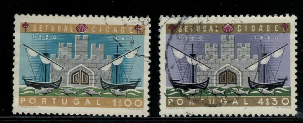 Portugal 873-874 Used 1961 Castle Boats ZAYIX 021022S05