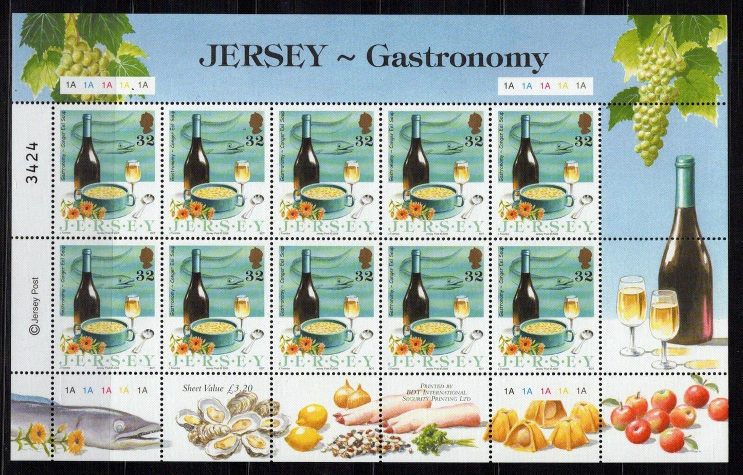 Jersey 1152-1155 MNH Gastronomy Wine Fruit Agriculture ZAYIX 0324L0097