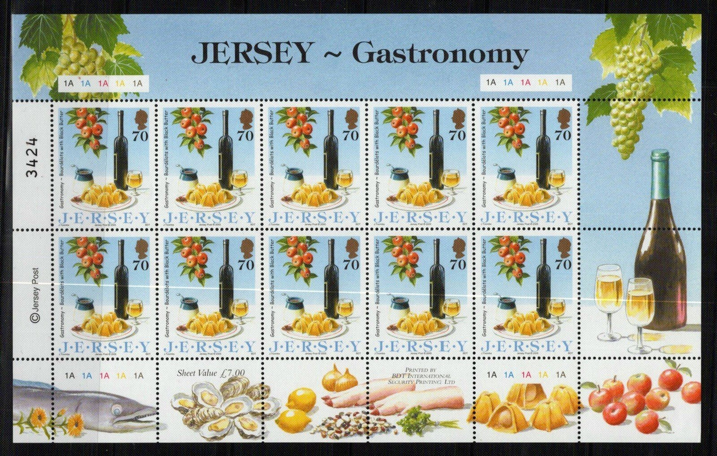 Jersey 1152-1155 MNH Gastronomy Wine Fruit Agriculture ZAYIX 0324L0097