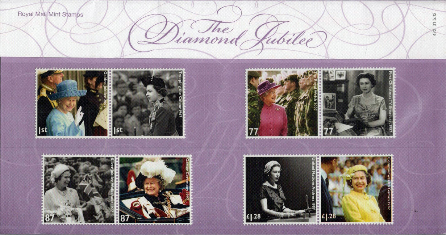 Great Britain 3028-35 MNH Queen Elizabeth II Jubilee Presentation Pack 472 ZAYIX